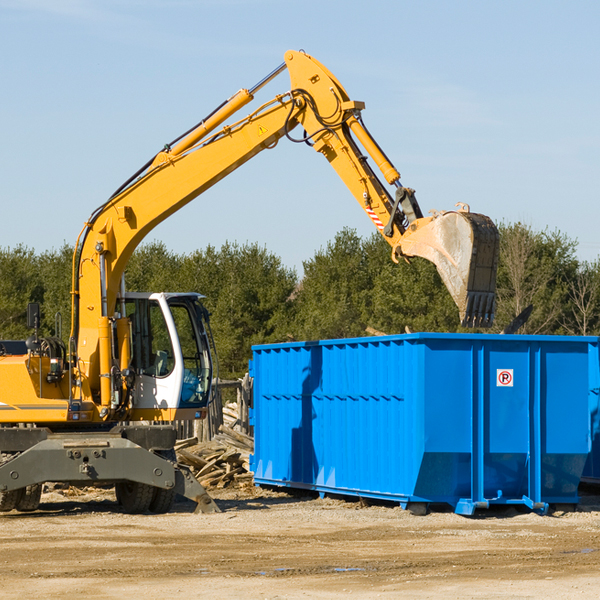 are there any restrictions on where a residential dumpster can be placed in Archdale NC